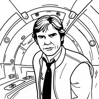 Han Solo i Millennium Falcon Malebog | Han Solo malebog