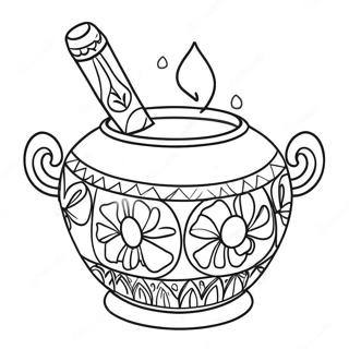 Farverig Pongal Gryde Malebog | Pongal malebog