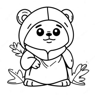 Ewok Farvelægningsside | Ewok malebog