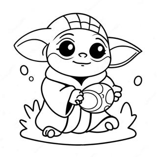 Baby Yoda Påske Malebøger