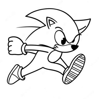 Sonic Ildebukser Løber Hurtigt Malebog | Sonic Kræfter malebog