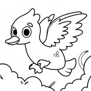 Flammende Moltres Flyvende Malebog | Moltres malebog
