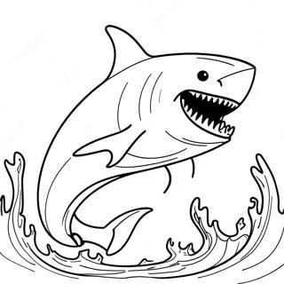Fierce King Shark i Aktion Malebog | Kongehaj malebog