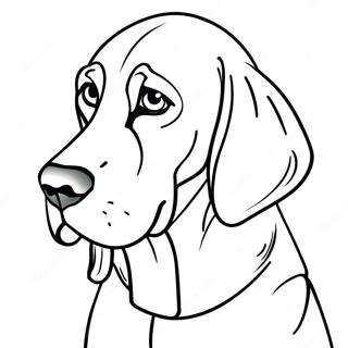 Blodhund farvelægningsside | Blodhound malebog