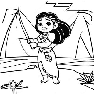 Moana Farvelægningsside | Moana malebog