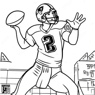 Tom Brady Action Pose Malebog | Tom Brady malebog