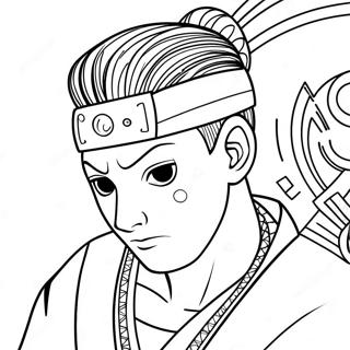 Shikamaru i Tankefuld Position Malebog | Shikamaru malebog