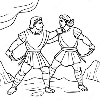 David og Jonathan i Kamp Malebog | David og Jonathan malebog