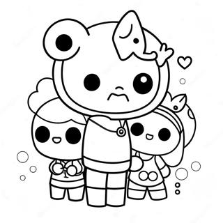Tokidoki figurer farvelægningsside | Tokidoki malebog