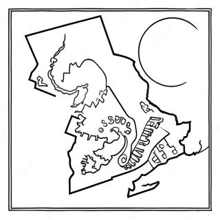 Massachusetts Stat Outline Farvelægningsside | Massachusetts malebog