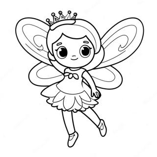 Glitrende Pinkalicious fe farvelægningsside | Pinkalicious malebog