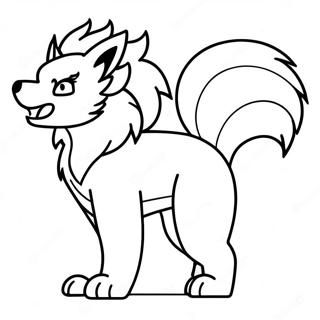Flammende Arcanine Malebog | Arcanine malebog