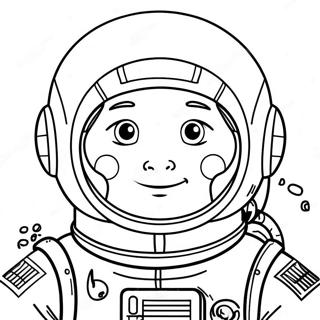 Astronaut i Rummet Malebog | Astronaut malebog