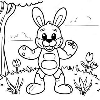 Forårsfælde Farvelægningsside | Spring Trap malebog