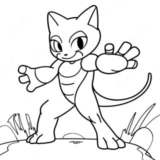 Mewtwo i Kampstilling Malebog | Mewtwo malebog