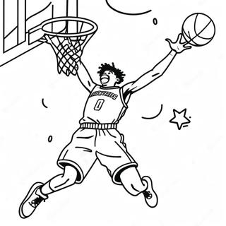 Ja Morant Dunker Basketball Malebog | Ja Morant malebog
