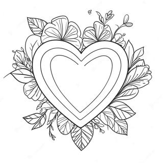 Valentinsdag Hjerte Malebog | Februar malebog