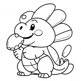 Sød Koopa med Skjold Malebog | Koopa malebog
