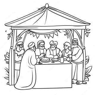 Festlig Sukkot Fejring Malebog | Sukkot malebog