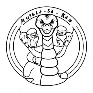 Cobra Kai Logo Malebog | Cobra Kai malebog