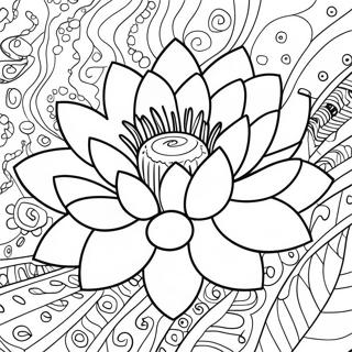 Lotus Blomst Malebog | Lotus malebog