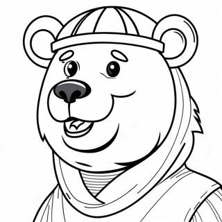 Chicago Bears Maskot Farvelægningsside | Chicago Bears malebog