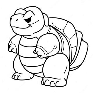 Blastoise Farvelægningsside | Blastoise malebog