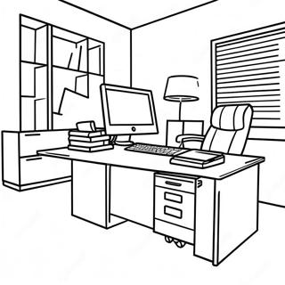 The Office farvelægningsside | Kontoret malebog