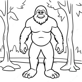Bigfoot farvelægningsside | Bigfoot malebog