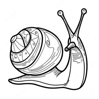 Snegl farvelægningsside | Snegl malebog