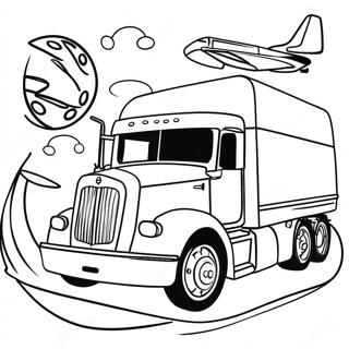Transport farvelægningsside | Transport malebog
