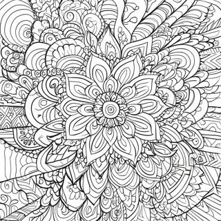 Farverig Sharpie Mandala Malebog | Sharpie malebog