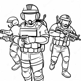 SWAT Team Farvelægningsside | SWAT Team malebog