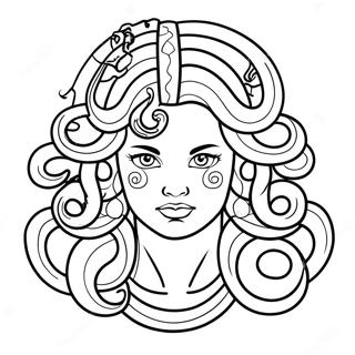 Medusa Farvelægningsside | Medusa malebog