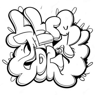 Fed Graffiti Kunst Malebog | Dop malebog
