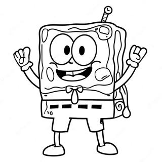 SpongeBob Firkantet Pants Farvelægningsside | SpongeBob og Patrick malebog