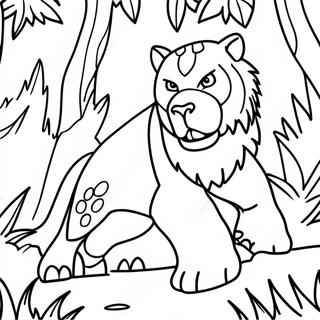 Fierce Rovdyr i Junglen Malebog | Rovdyr malebog