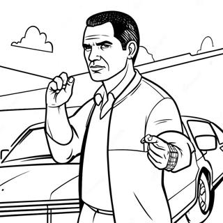 GTA Karakter i Aktion Malebog | GTA malebog