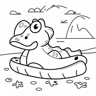 Farverige Crocs på en Strand Malebog | Crocs malebog