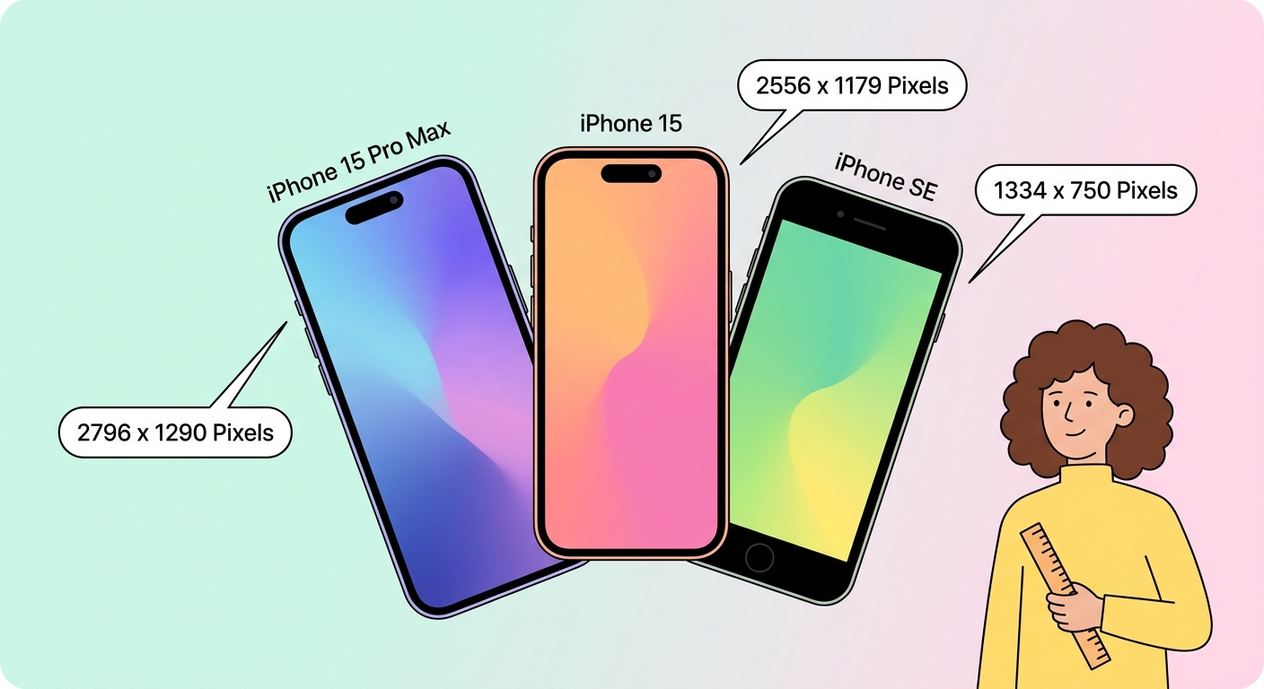 iPhone-baggrundsstørrelsesguide — Alle modeller