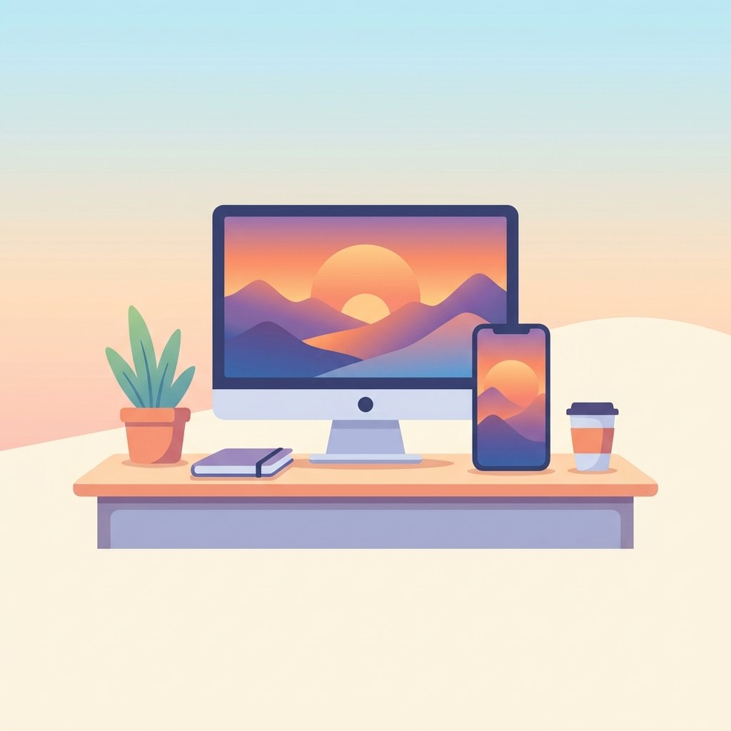 Wallpaper-værktøjer illustration