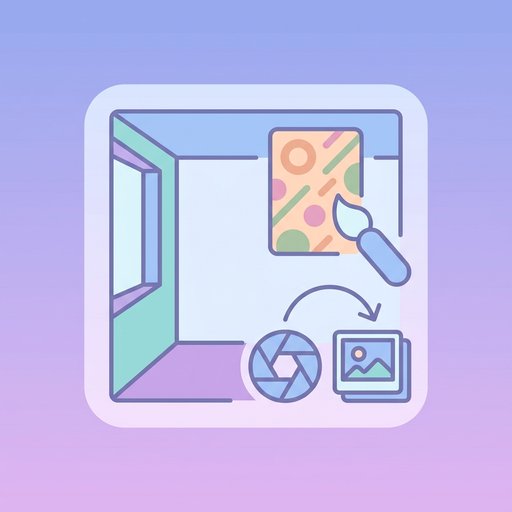 Forhåndsvisning af tapet på væggen — wallpapers editing tool
